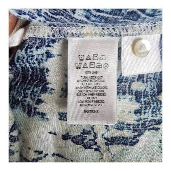 Nicole Miller 100% Linen Sleeves Tank -Line Dress Multicolor Size XSmall - Picture 7 of 7